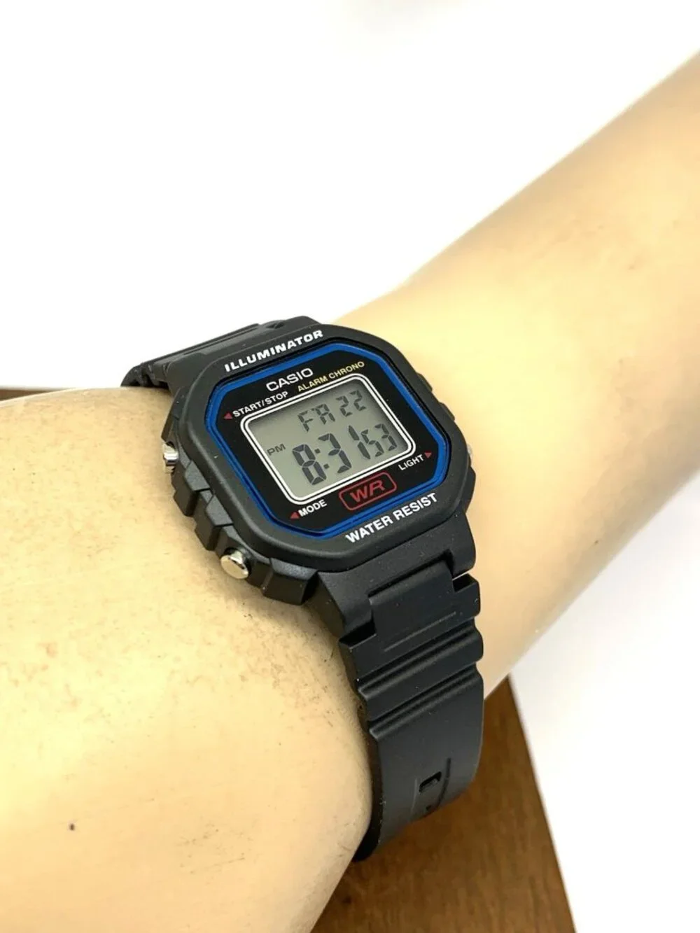 Casio Women's Watch LA20WH Quartz Digital Petite 30mm Black Resin Strap 3284
